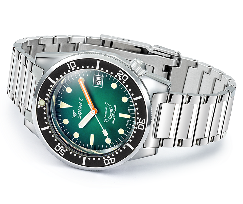 Squale 1521 Green Ray Bracelet Watch 1521PROFGR.SQ20L Image 4