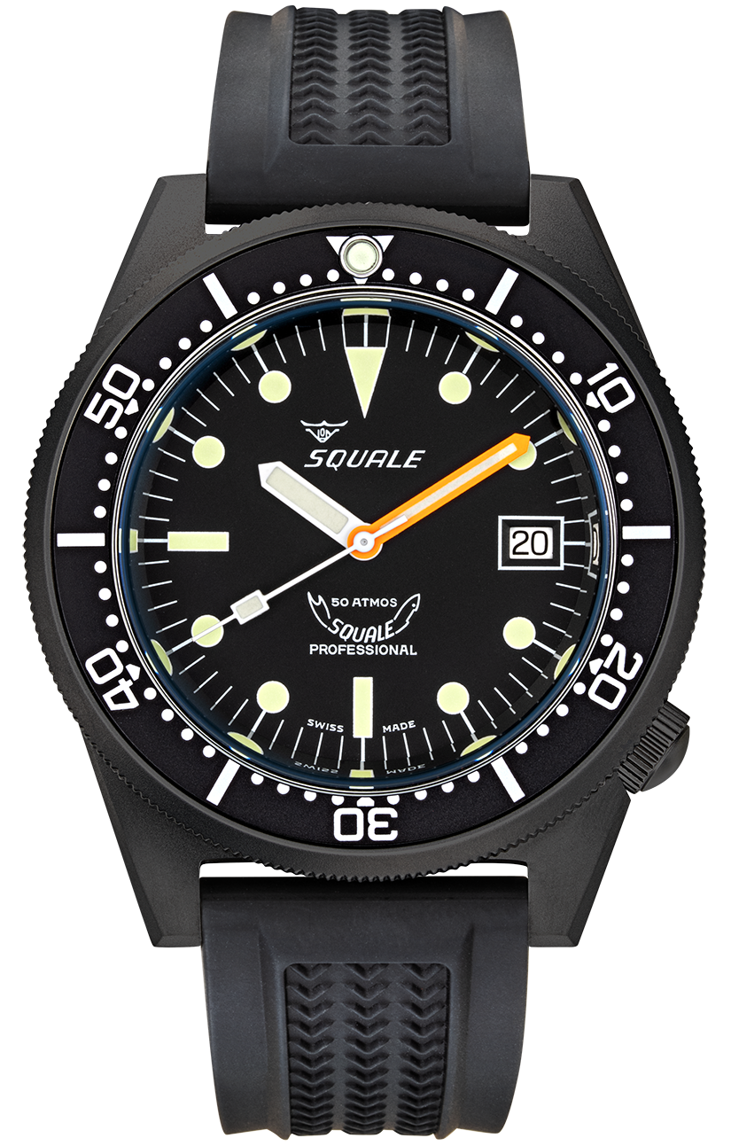 Squale 1521 PVD Rubber Watch 1521PVD.VO Image 1