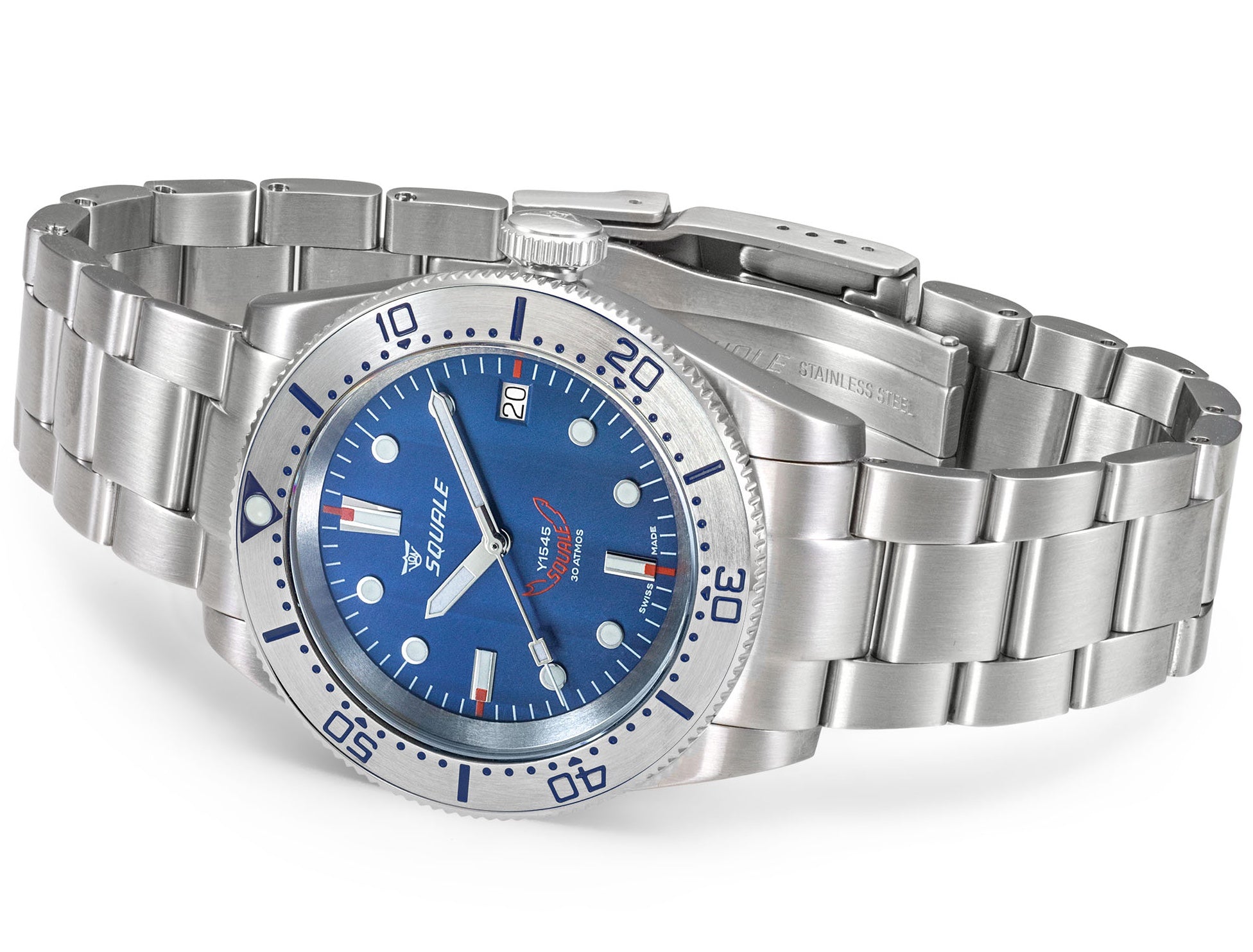 Squale 1545 Steel Blue Bracelet Watch 1545SSBLC.AC Image 4