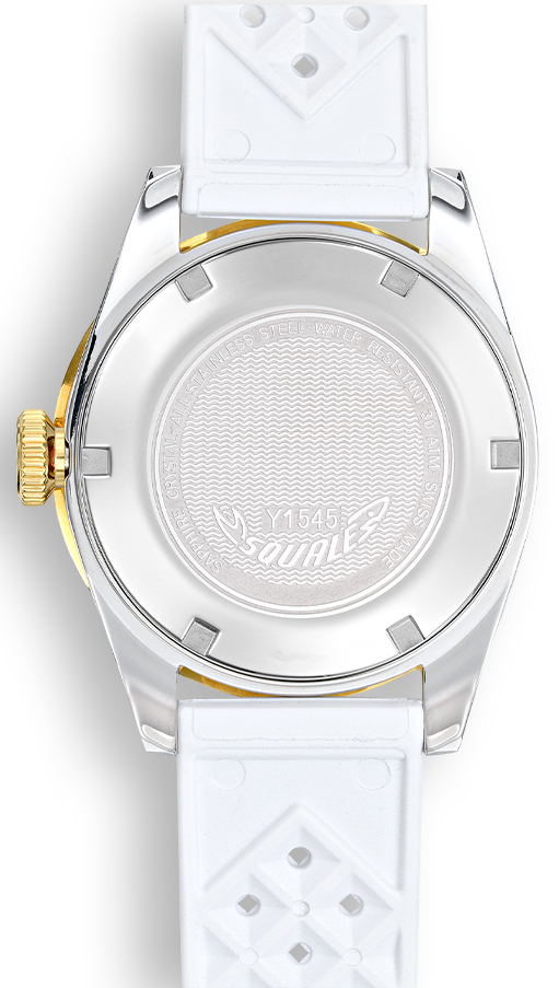 Squale 1545 White Rubber Watch 1545WTWT.HTW Image 2