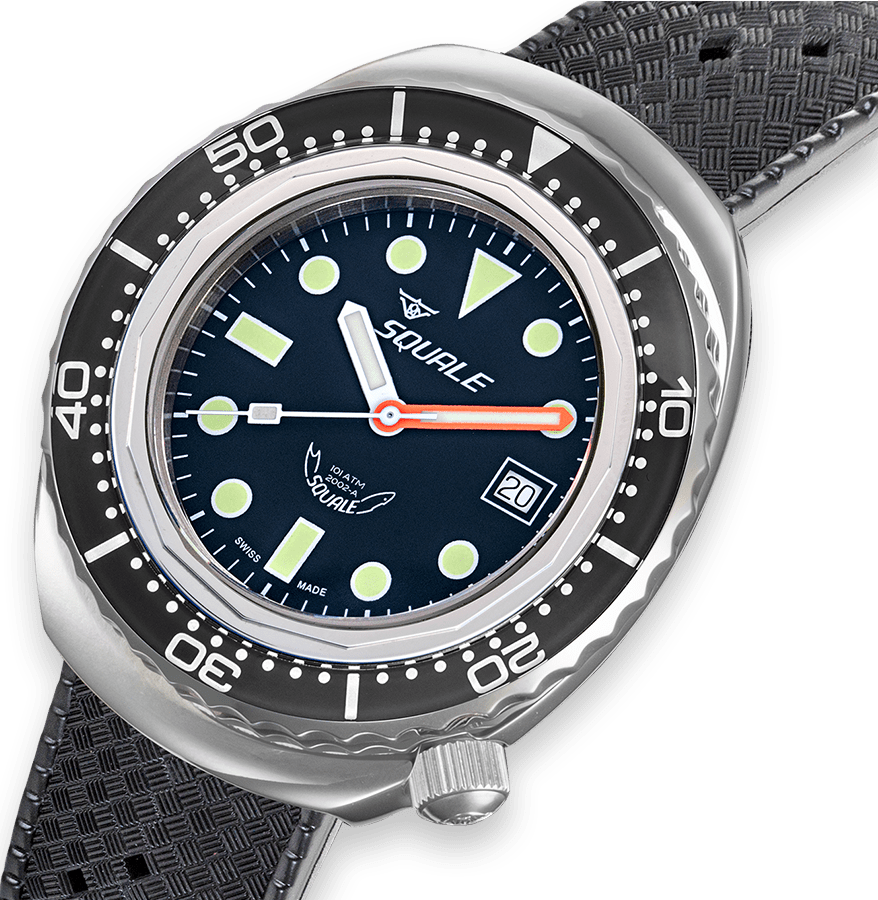 Squale 2002 Black Round Dots Watch 2002.SS.BK.BK.HT Image 3