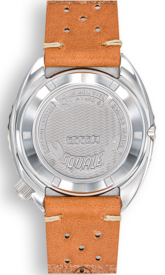 Squale 2002 Blue Leather Watch 2002.SS.BL.BL.PTC Image 2