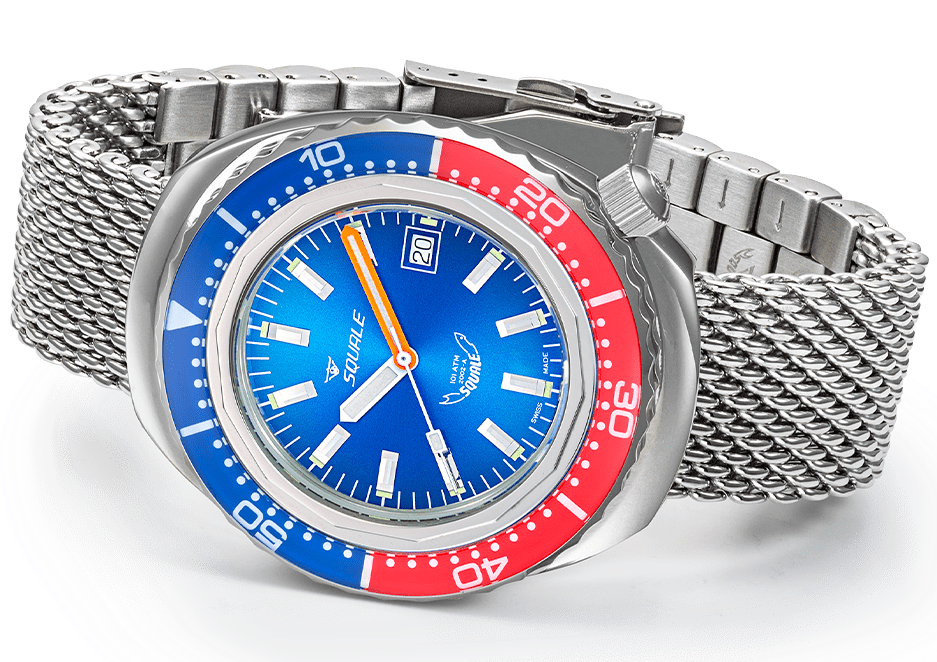 Squale 2002 Blue Red Watch 2002.SS.BLR.BL.ME22 Image 4