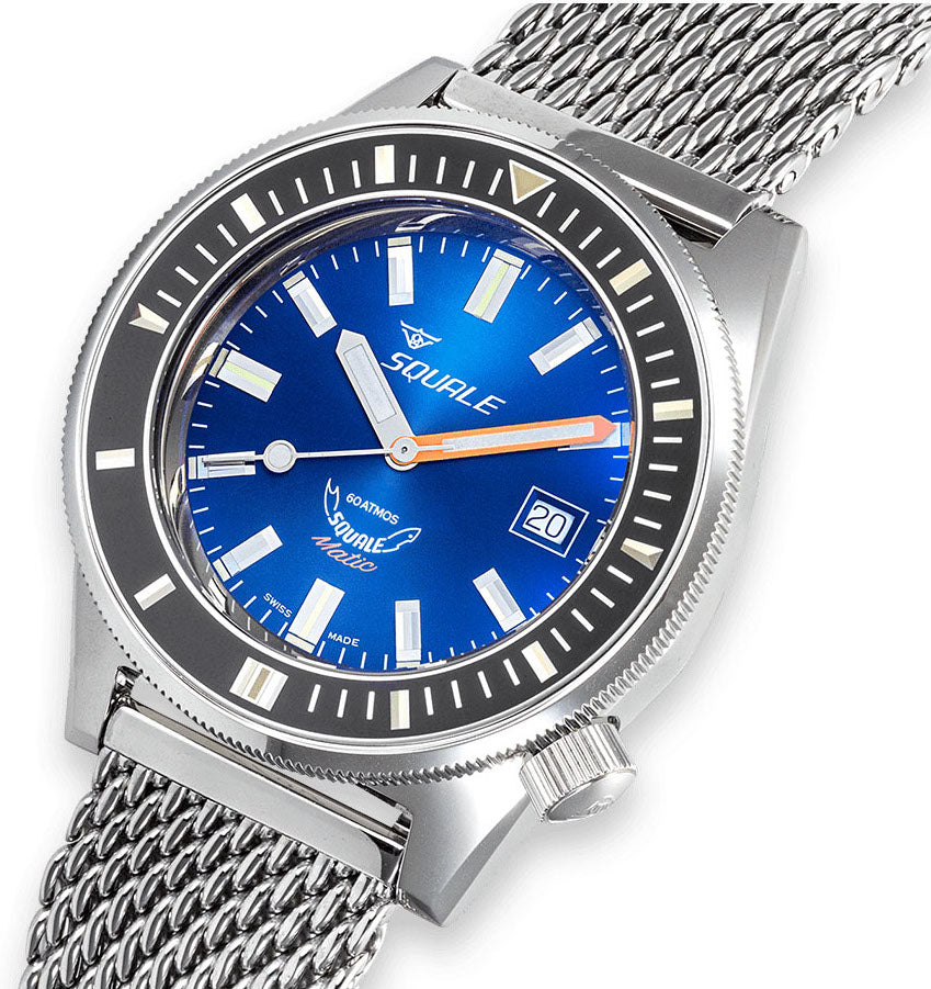 Squale Matic Dark Blue Mesh Watch MATICXSB.ME22 Image 4