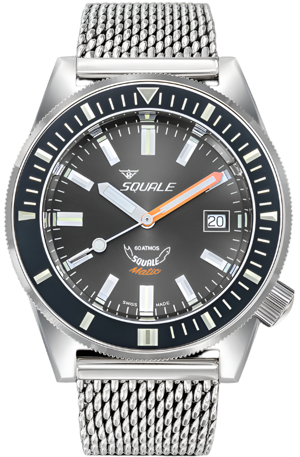 Squale Matic Grey Mesh Watch MATICXSA.ME22 Image 1
