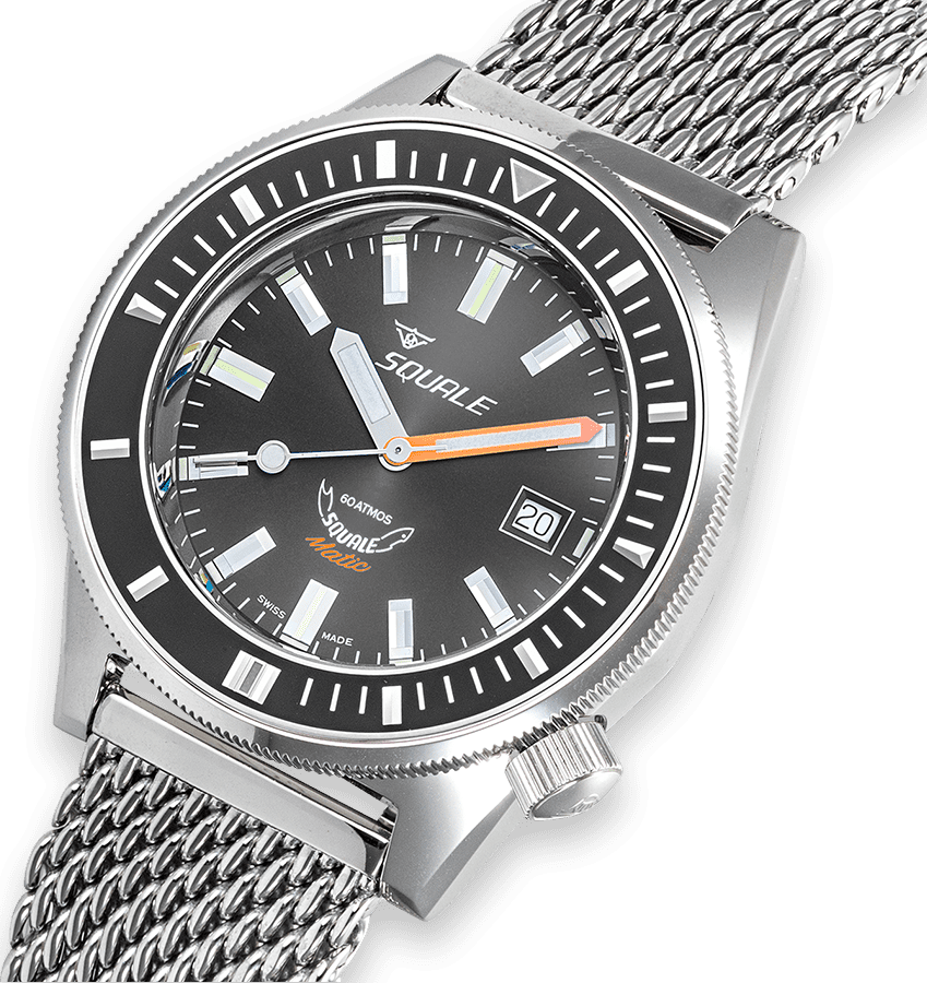 Squale Matic Grey Mesh Watch MATICXSA.ME22 Image 4