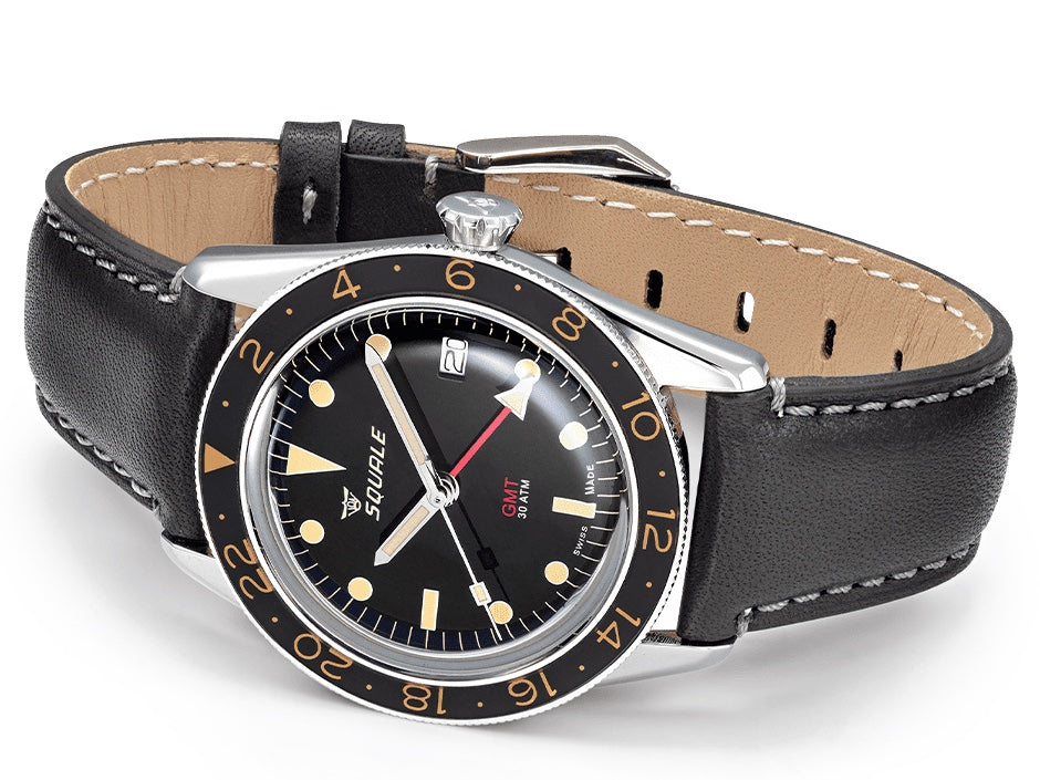 Squale SUB-39 GMT Vintage Black Watch SUB-39GMTV.PN Image 4