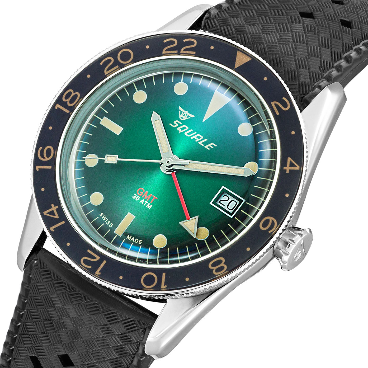 Squale SUB-39 GMT Vintage Green Watch SUB-39GMGR.HT Image 3