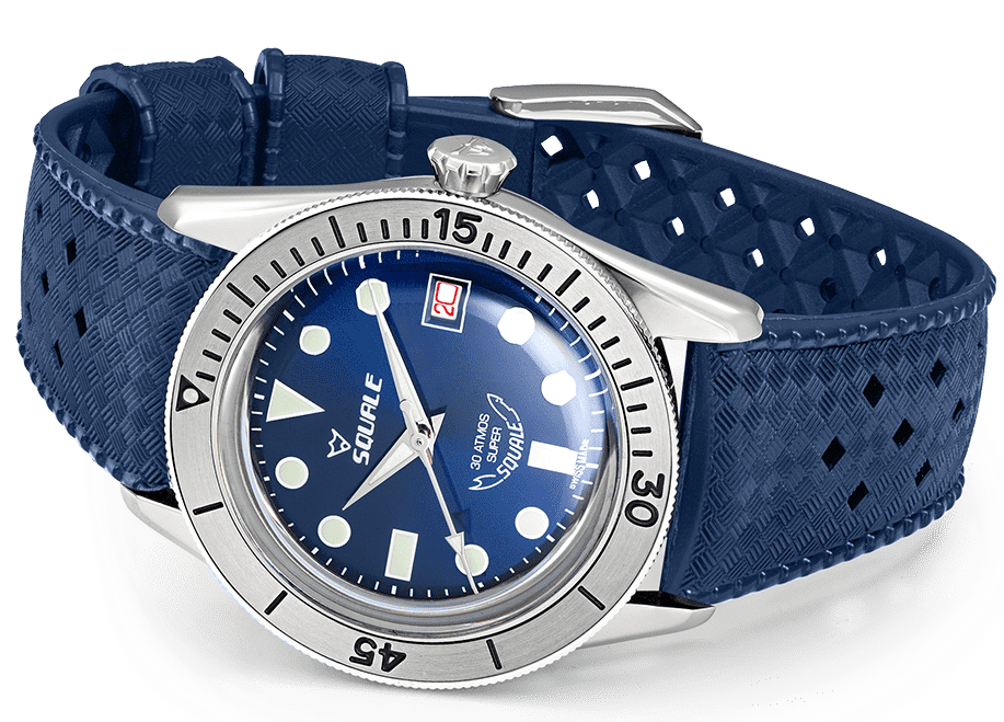 Squale SUB-39 Super Blue Rubber Watch SUB-39RD.HTB Image 4