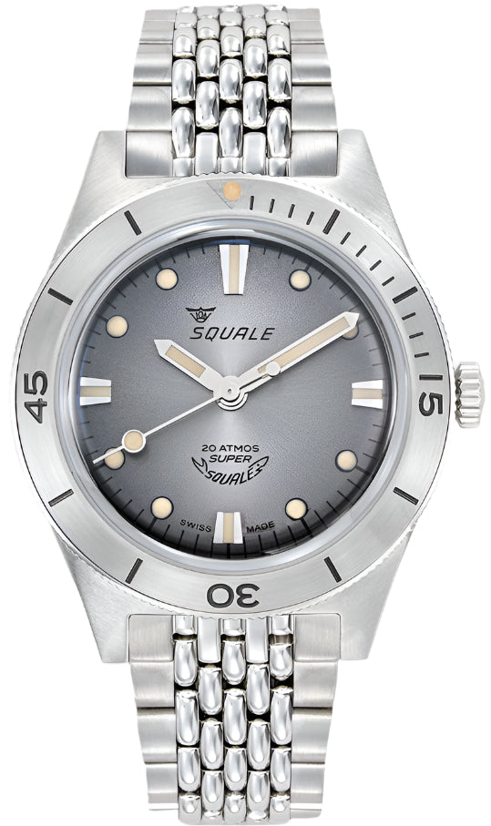 Squale SuperSquale Sunray Grey Bracelet Watch SUPERSSG.AC Image 1