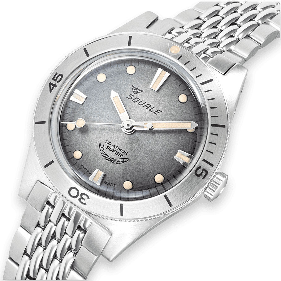Squale SuperSquale Sunray Grey Bracelet Watch SUPERSSG.AC Image 4