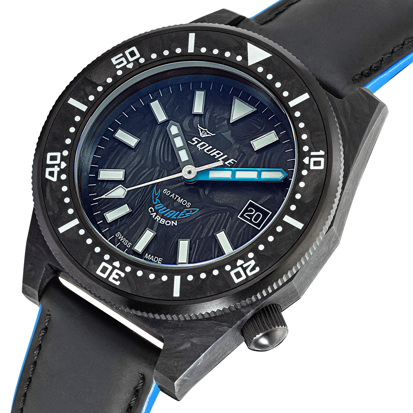 Squale T183 Forged Carbon Watch T183AFCBL.RLBL Image 3