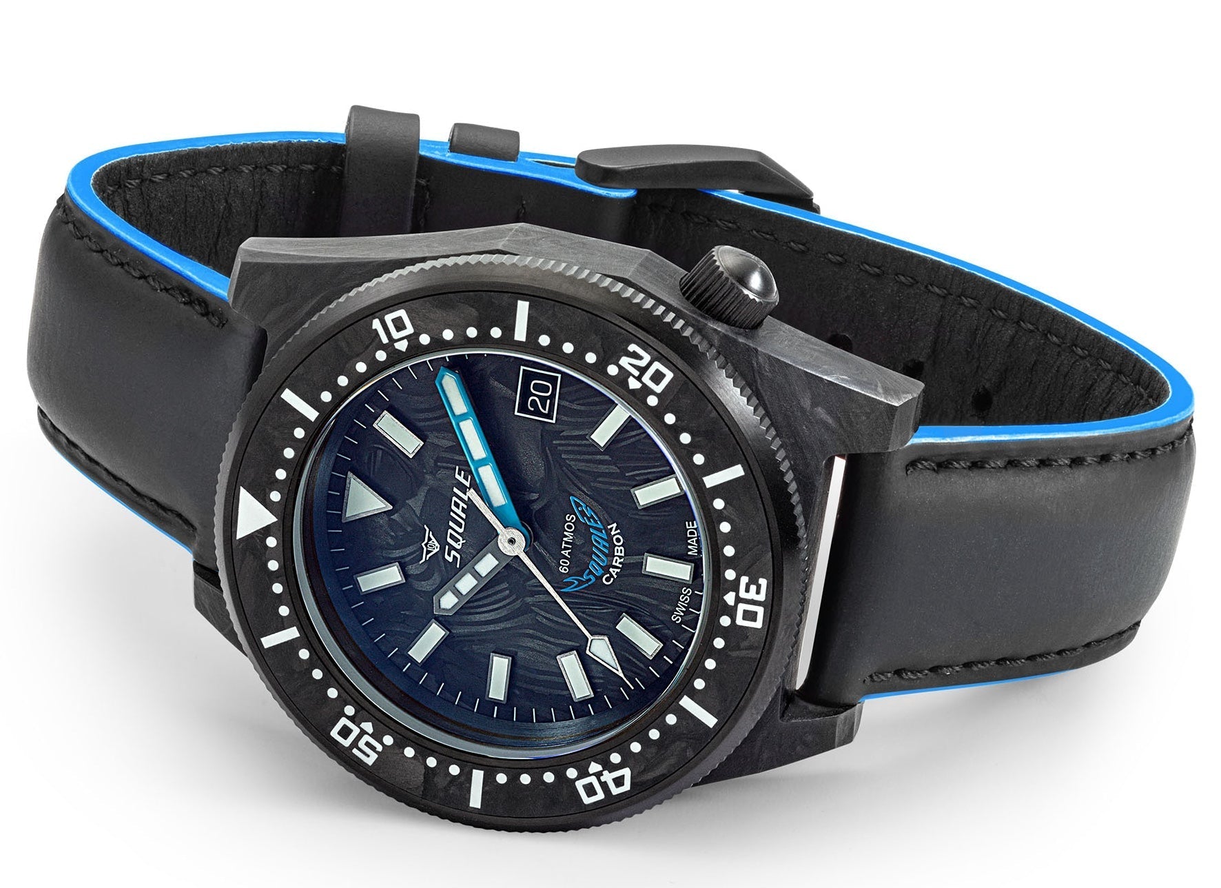 Squale T183 Forged Carbon Watch T183AFCBL.RLBL Image 4