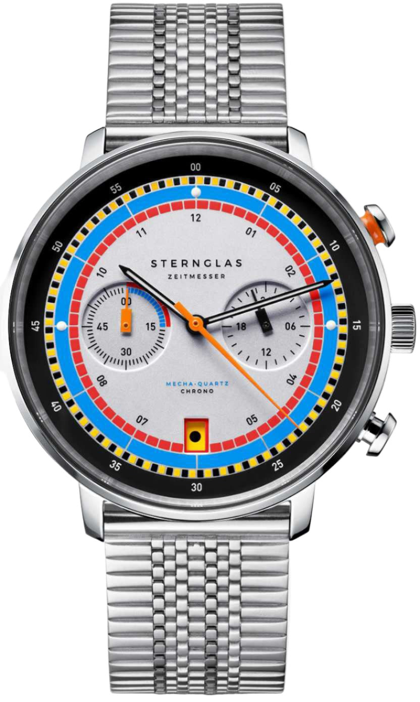 Sternglas Hamburg Chrono Regatta White Watch S01-HC36-ME08 Image 1