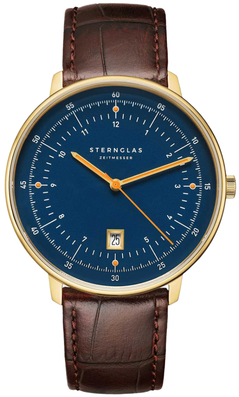 Sternglas Hamburg Dark Blue Gold Watch S01-HH07-HE01 Image 1