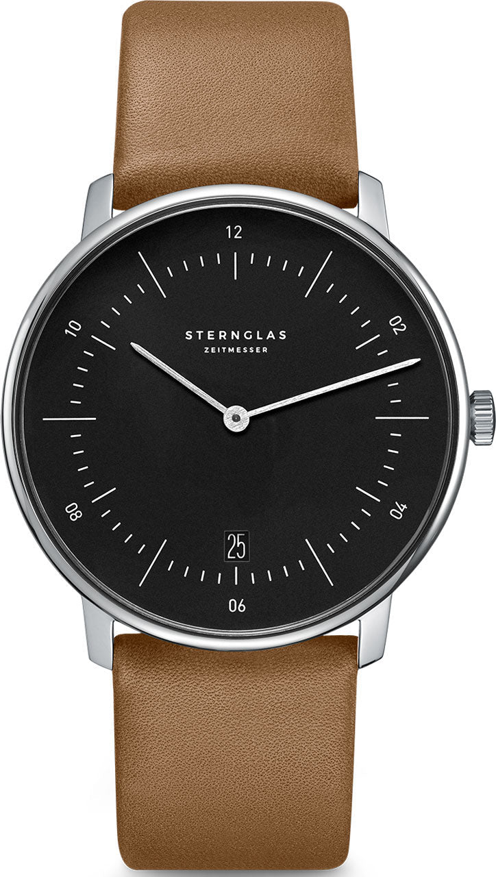 Sternglas Naos Quartz Leather Watch S01-NA03-PR01 Image 1