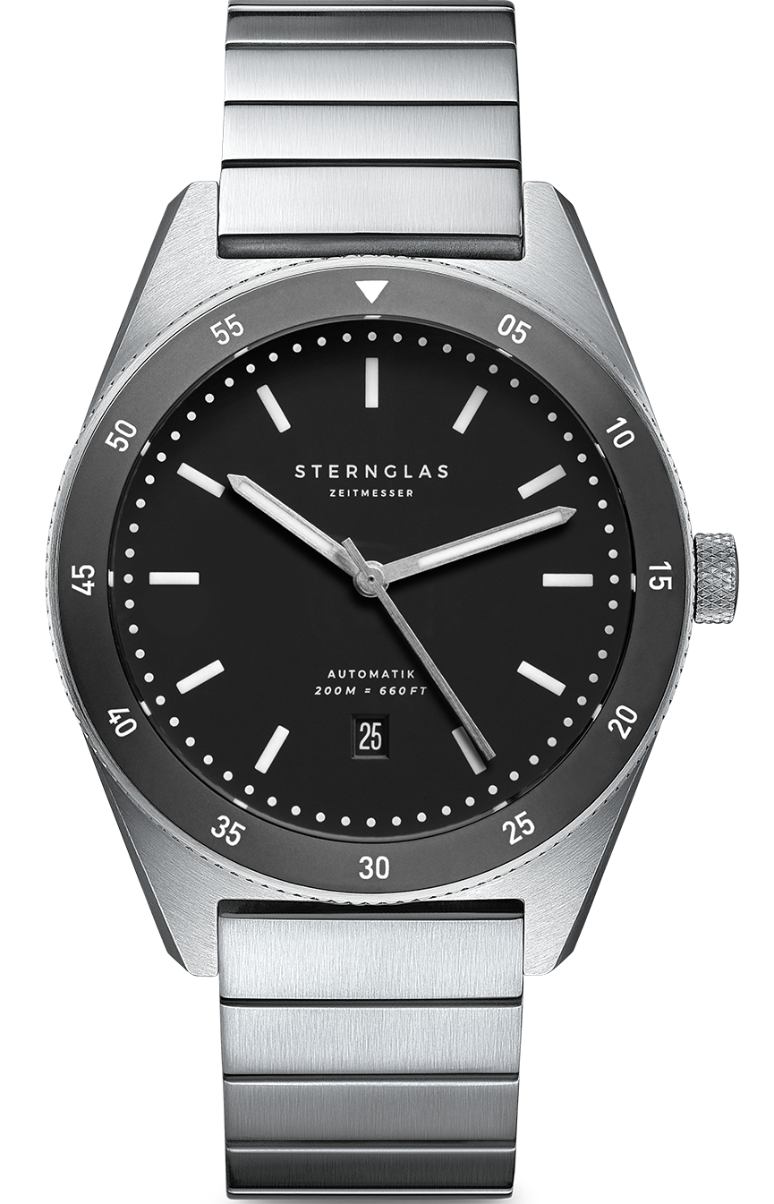 Sternglas Watch Marus Automatic Black Steel S02-MA03-ME03 Image 1