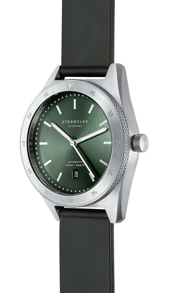 Sternglas Watch Marus Automatic Green Rubber S02-MA09-KA01 Image 3