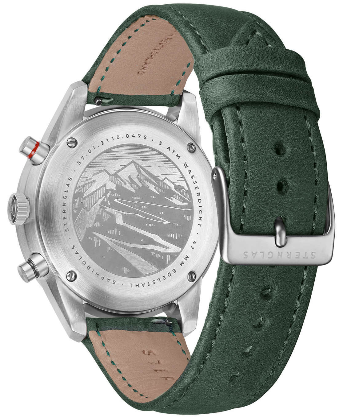 Sternglas Watch Tachymeter Quartz Leather S01-TY06-MO17 Image 3