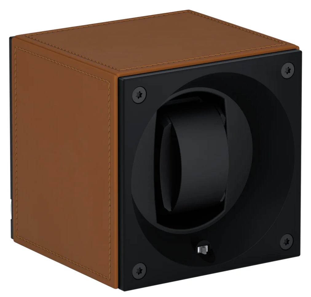 Swiss Kubik Watch Winder Masterbox Single Cognac Leather SK01.CV002 Image 1