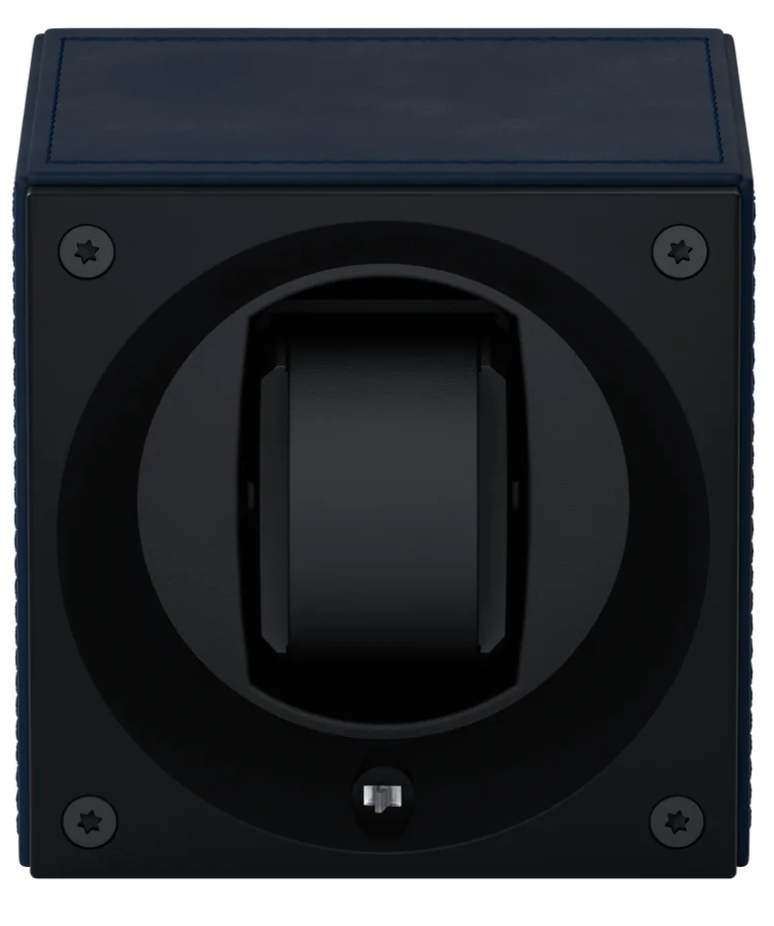 Swiss KubiK Watch Winder Masterbox Single Dark Blue Leather SK01.CV006 Image 2