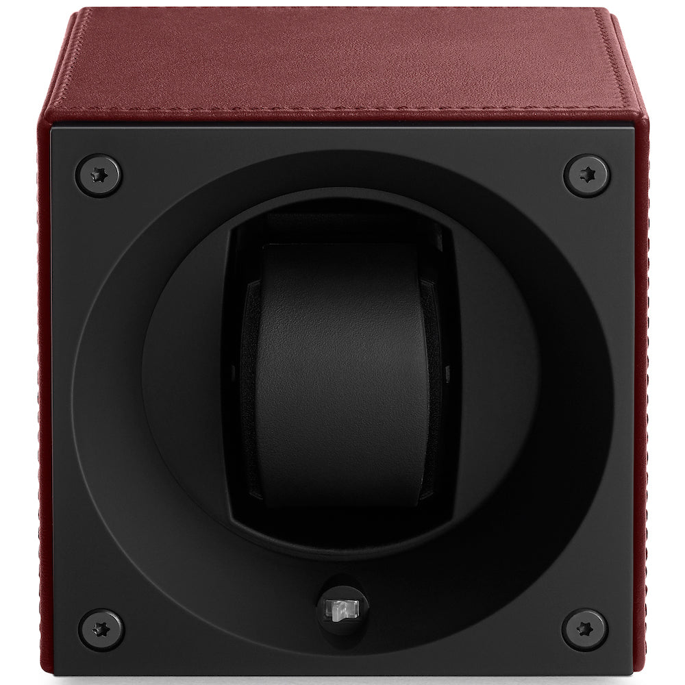 Swiss KubiK Watch Winder Single Bordeaux Leather SK01-CV-Bordeaux Image 2