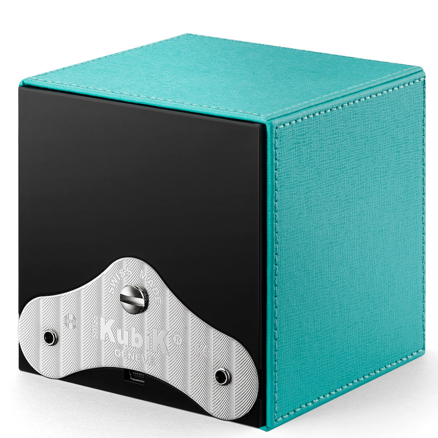 Swiss KubiK Watch Winder Single Turquoise Leather SK01-CV-Turquoise Image 3
