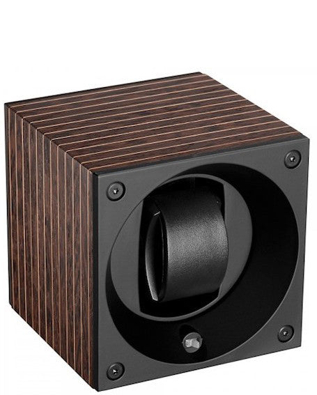 Swiss KubiK Watch Winder Single Wood Veneer Dark Yacht SK01.BYV002 Image 1