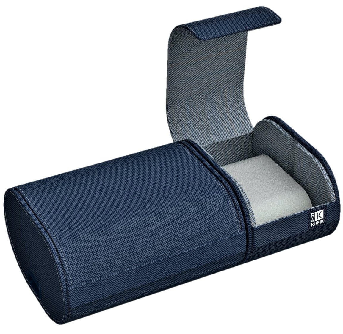 Swiss Kubik Watch Winder Travelbox Blue Textile SK.01.TB001 Image 1