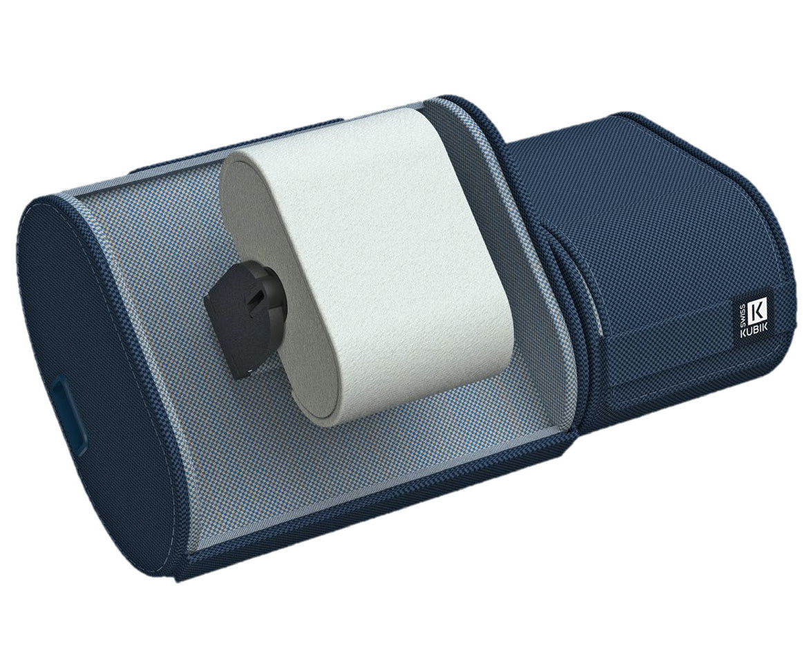Swiss Kubik Watch Winder Travelbox Blue Textile SK.01.TB001 Image 2
