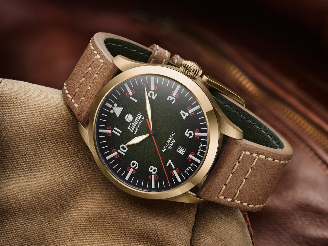 Tutima Flieger Automatic Bronze Limited Edition Watch 6115-03 Image 3