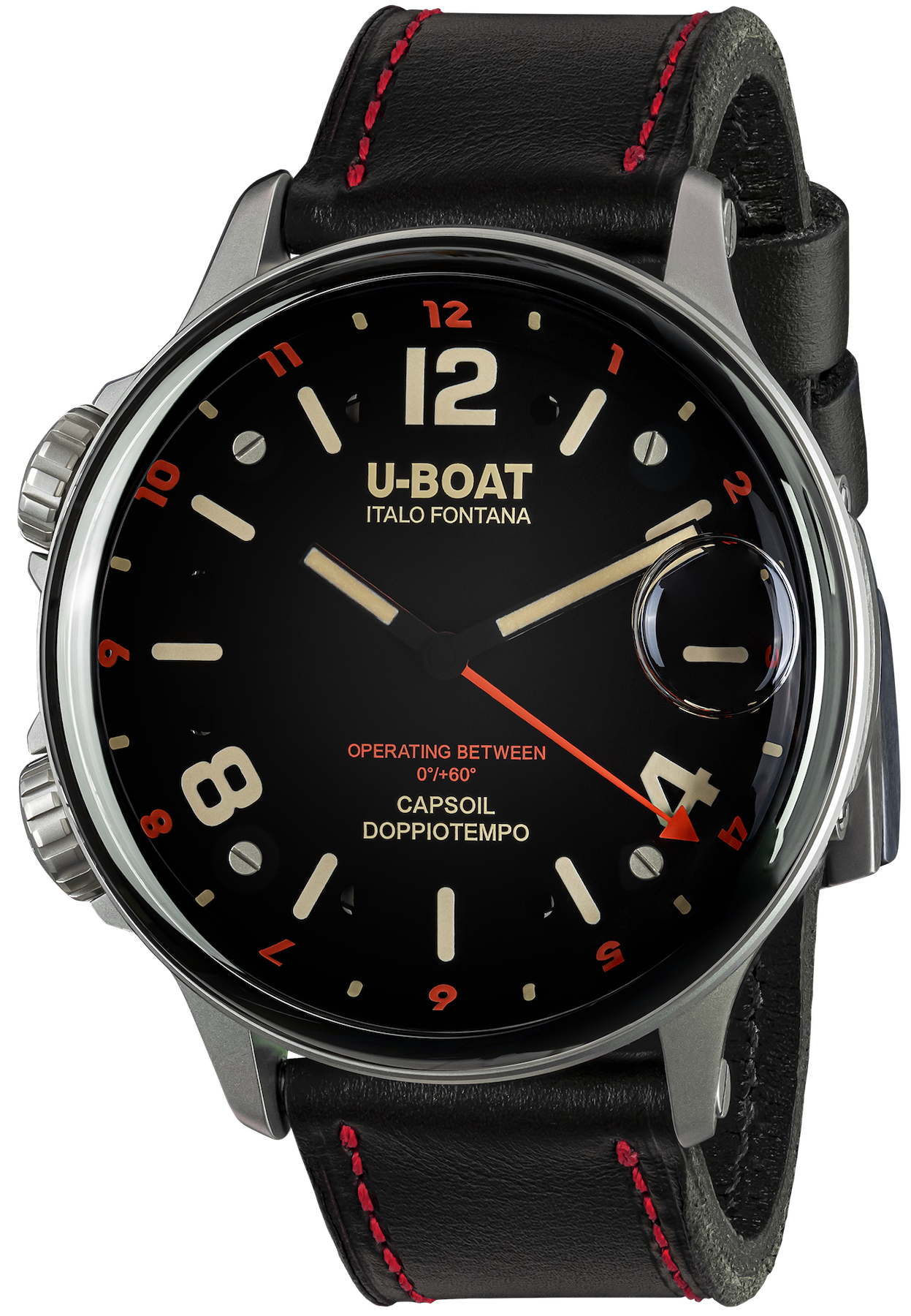 U-Boat Capsoil Doppiotempo 55 Red Rehaut SS D 9674 Image 1