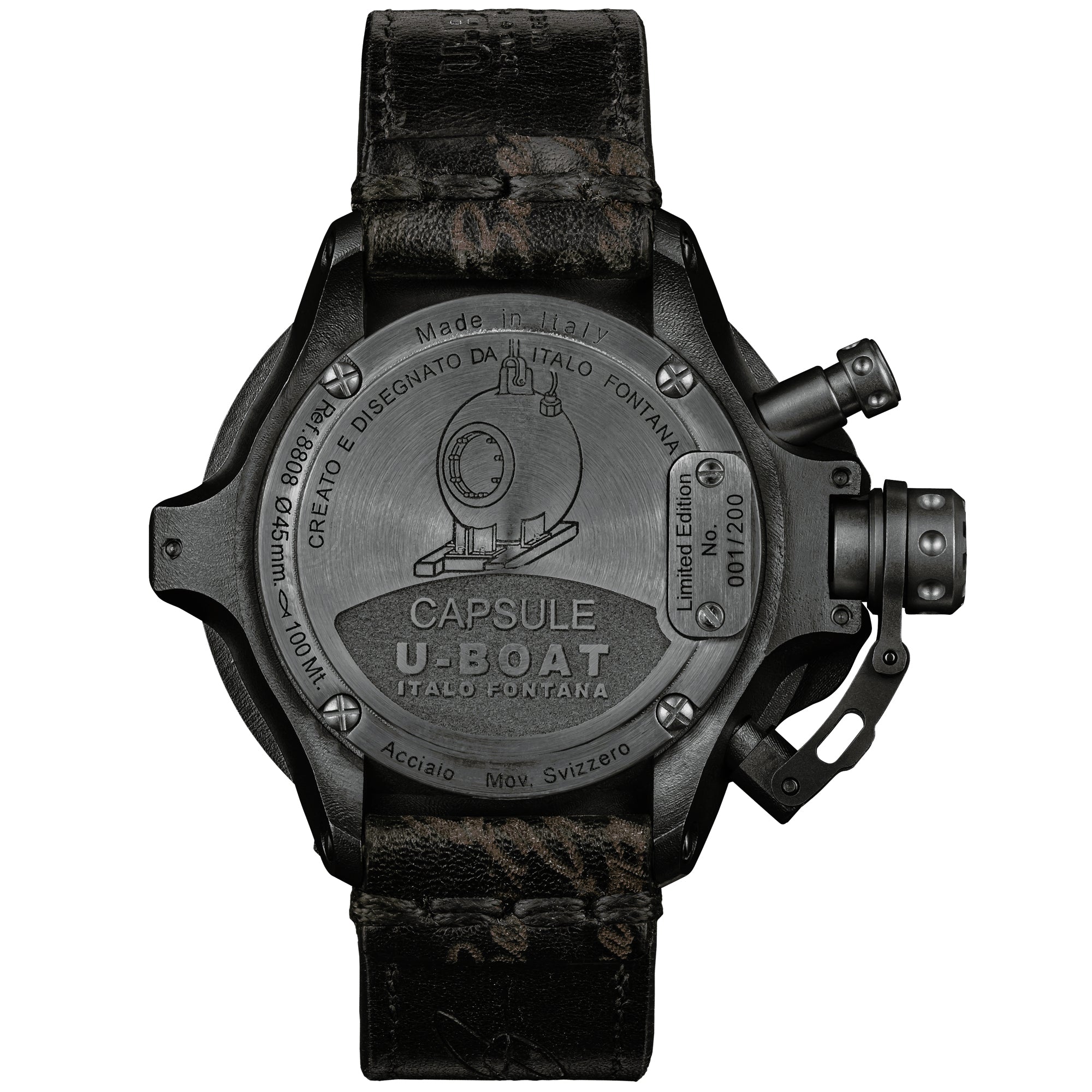 U-Boat Capsule 45mm PVD BK BL Limited Edition Watch 8808 Image 2