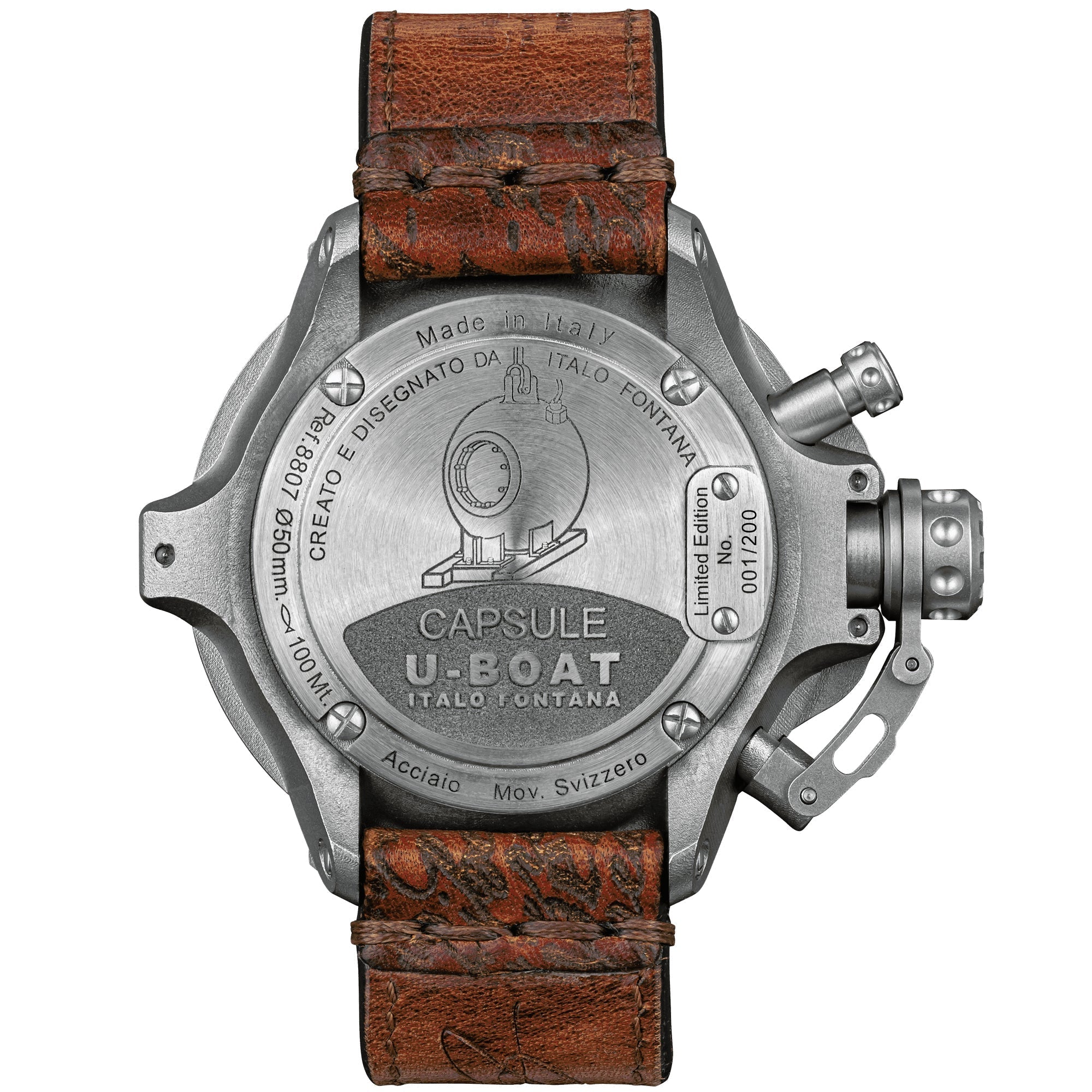 U-Boat Capsule 50mm SS BK BE Limited Edition Watch 8807 Image 2