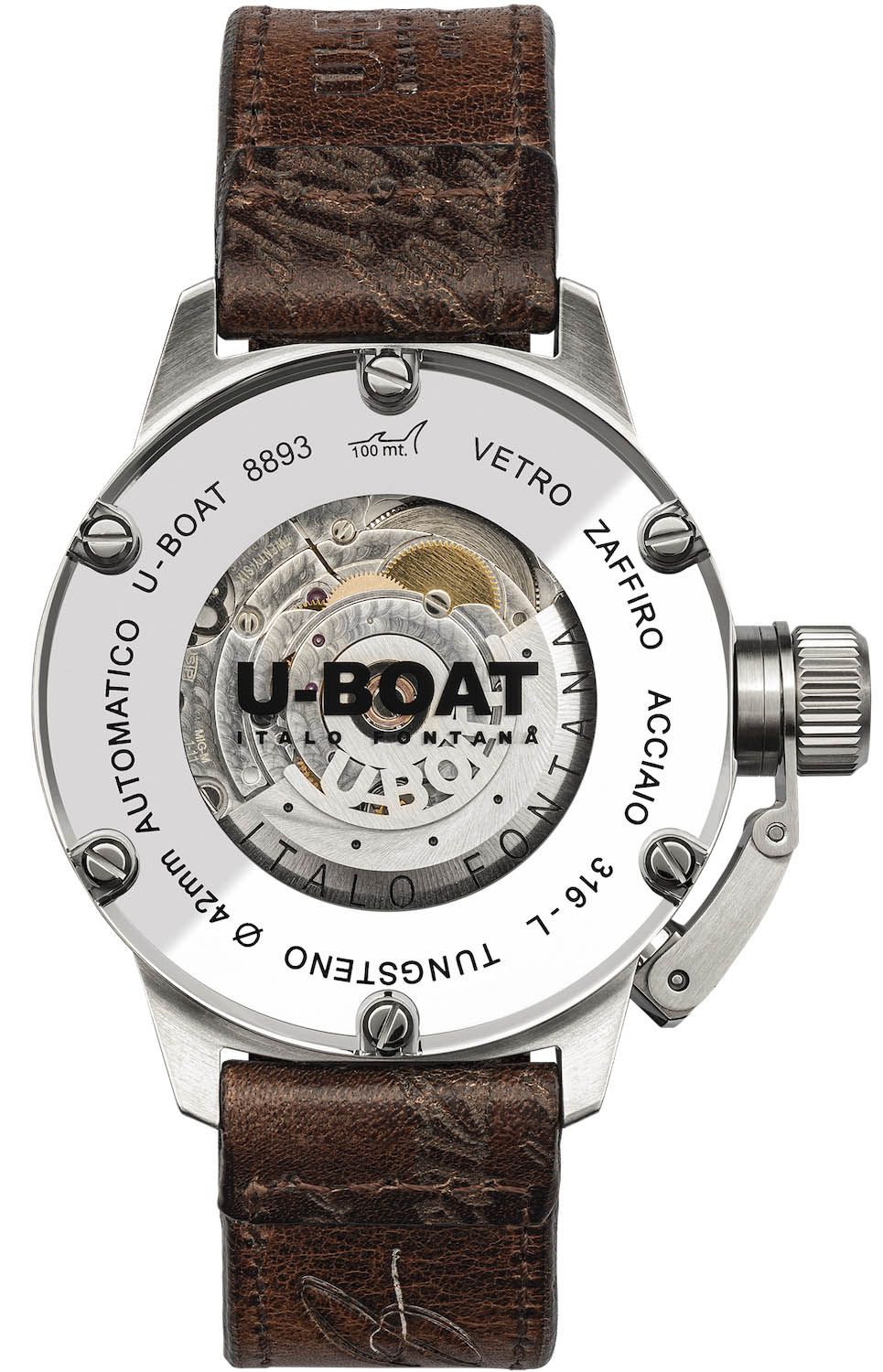 U-Boat Classico 42 Tungsten Black Watch 8893 Image 2