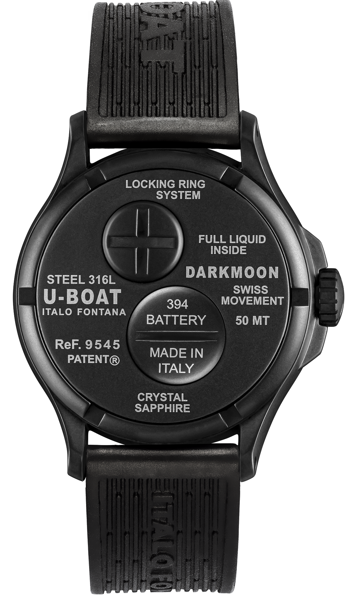 U-Boat Darkmoon 40 Black Curve PVD Watch 9545 Image 2