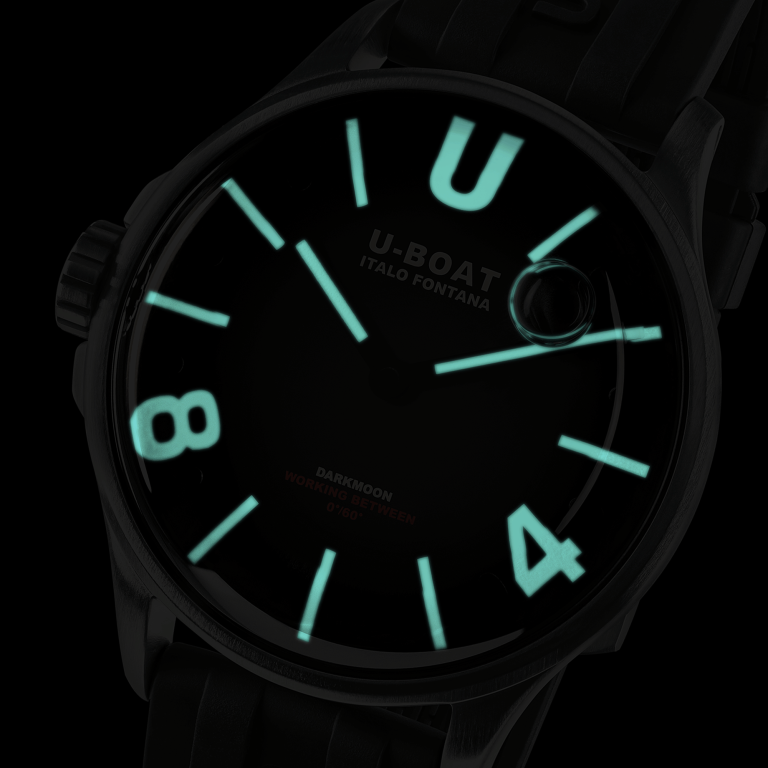 U-Boat Darkmoon Black SS Watch 9018/B Image 4