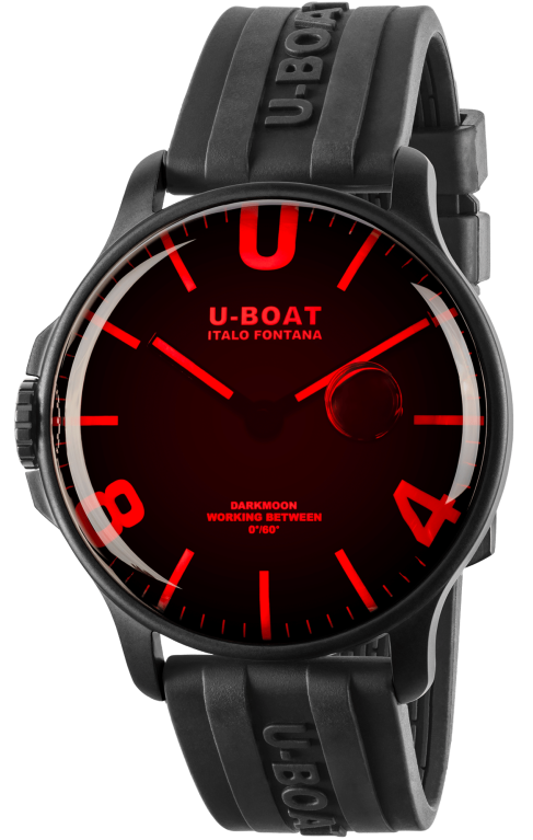 U-Boat Darkmoon Red Glass PVD Watch 8466/D Image 1