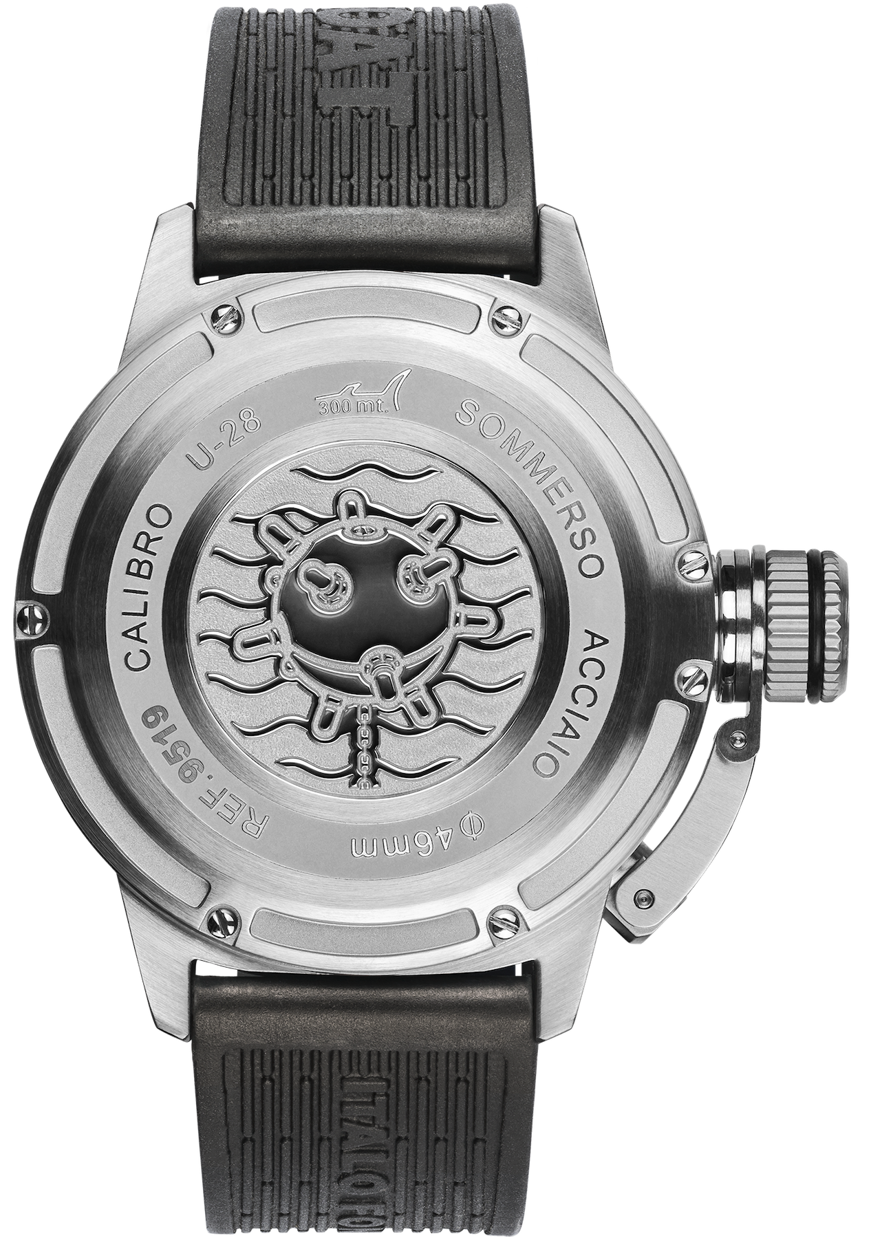 U-Boat Sommerso Ghiera Ceramica Bicolore Quadrante Blue Watch 9519 Image 2