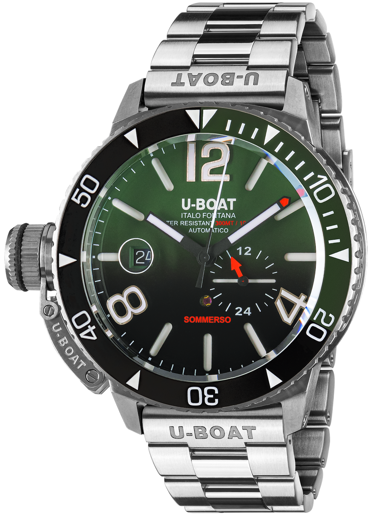 U-Boat Sommerso Ghiera Ceramica Bicolore Quadrante Green Bracelet Watch 9520/MT Image 1