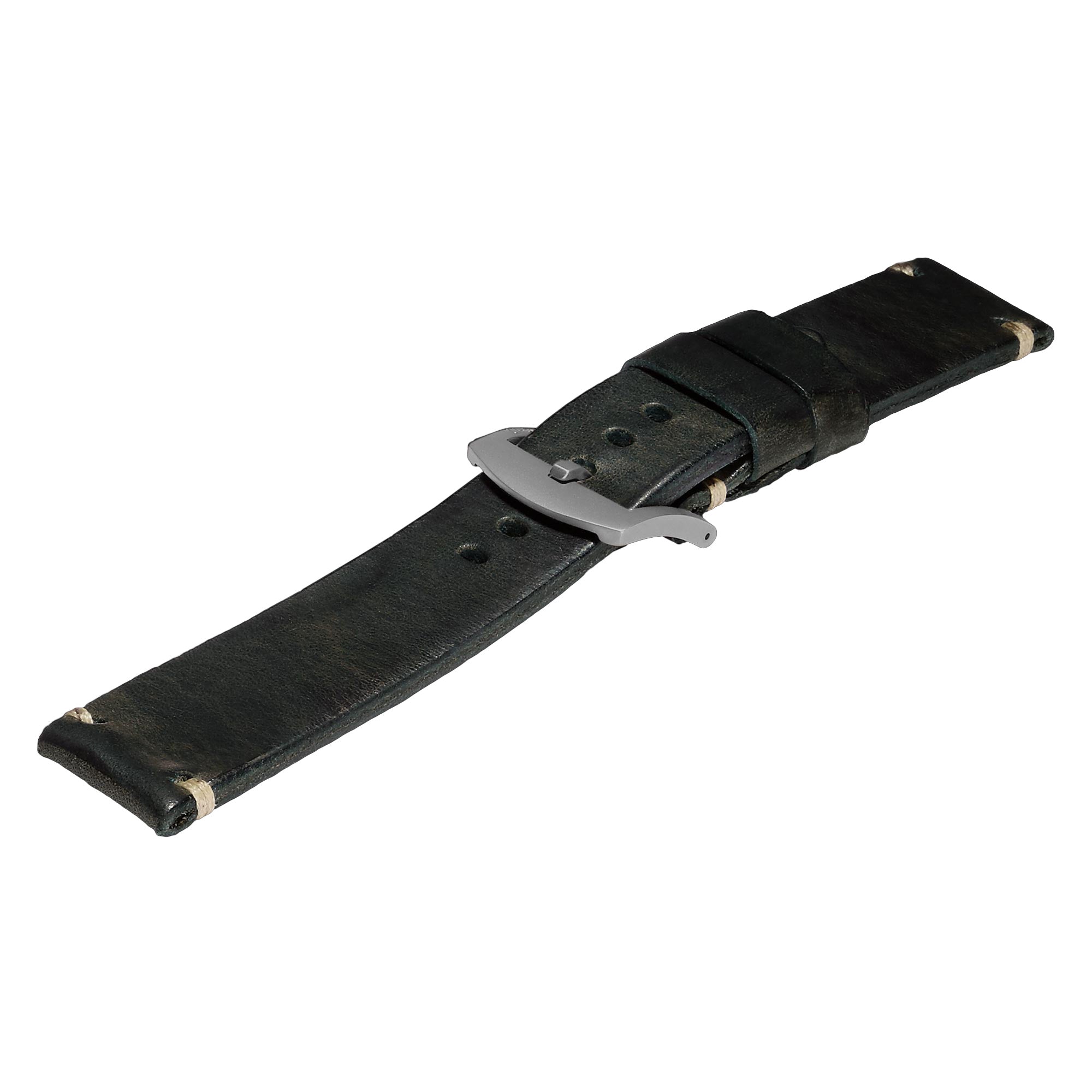 U-Boat Strap 6966 SS 23/22 Aged Leather Black Buckle 6966 Image 1