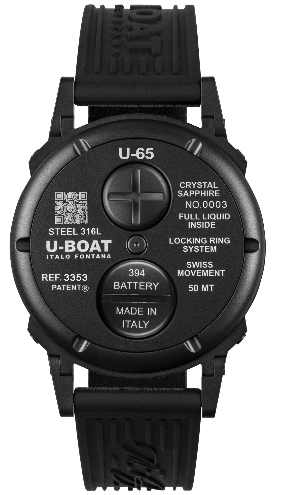 U-Boat U-65 PVD Turquoise 44mm Watch 3353 Image 2