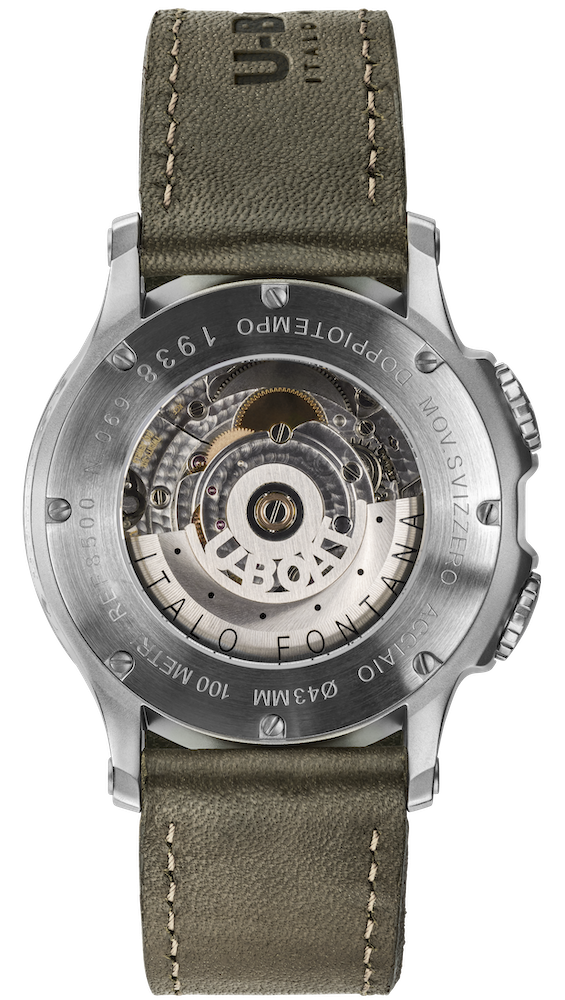 U-Boat Watch 1938 Doppio Tempo Green D 8500 Image 2