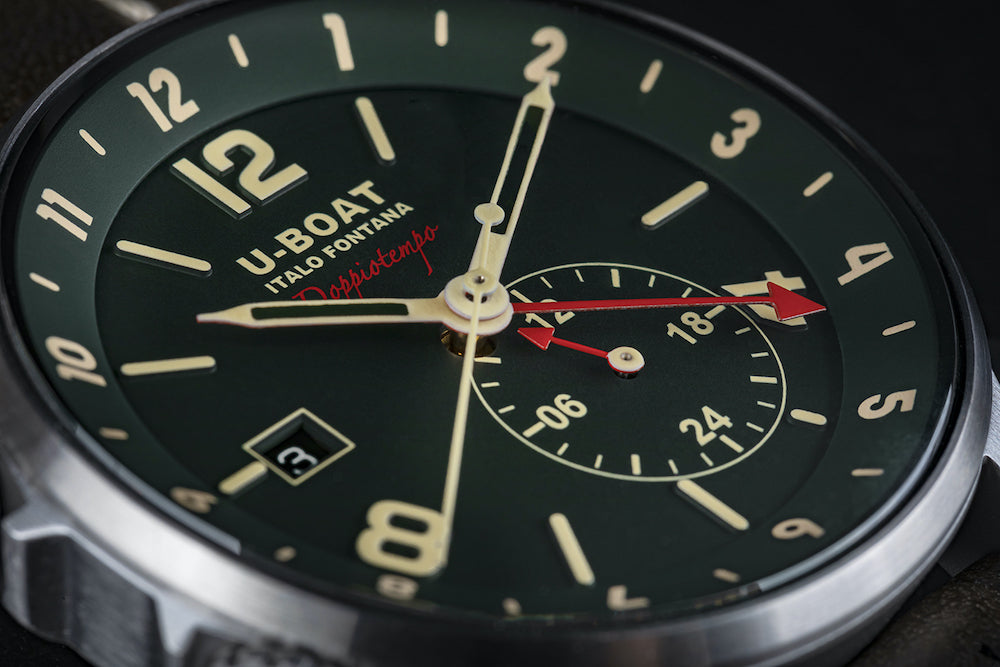 U-Boat Watch 1938 Doppio Tempo Green D 8500 Image 3