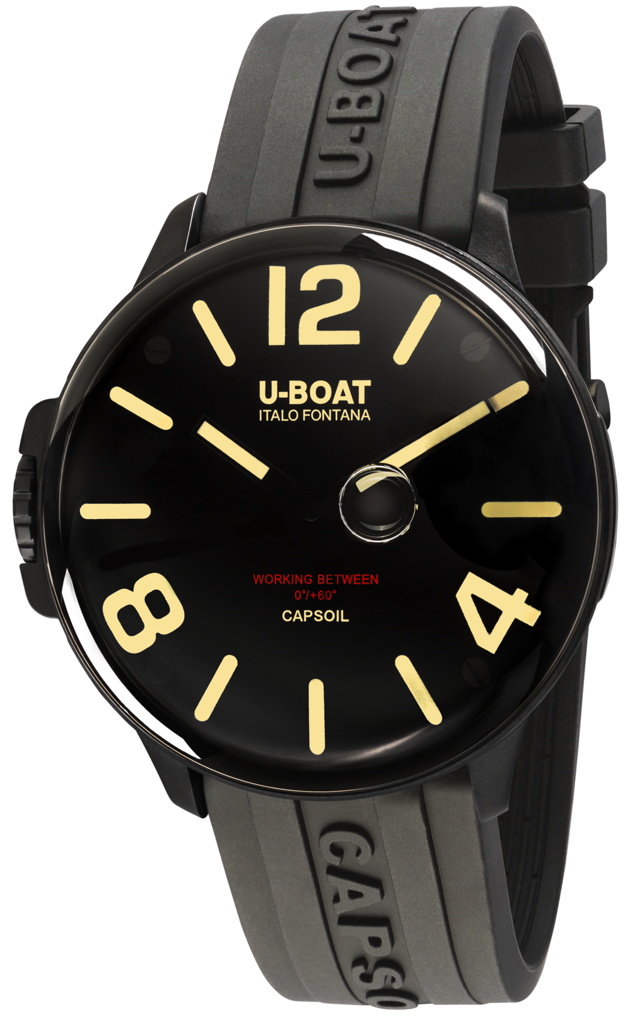 U-Boat Watch Capsoil 45 DLC Rubber Strap 8108/A RUBBER STRAP Image 1