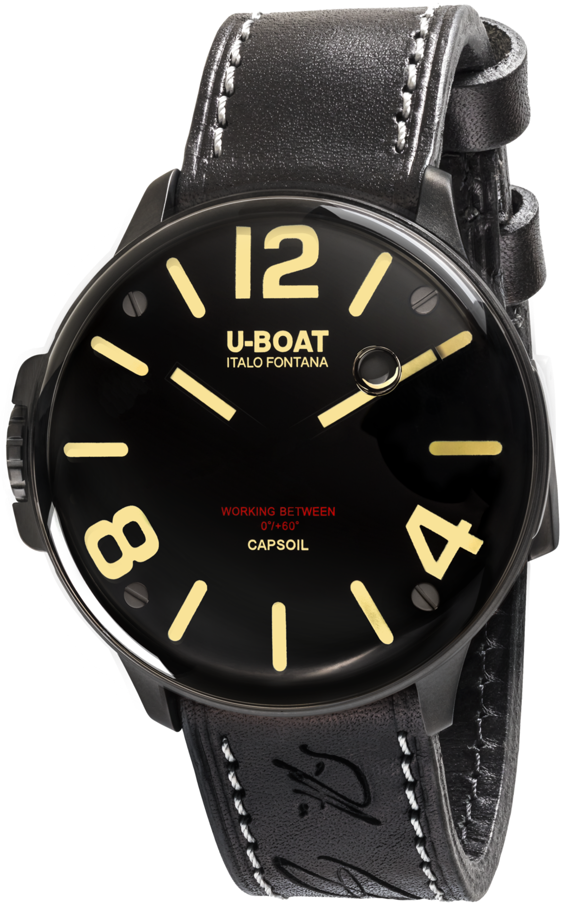 U-Boat Watch Capsoil DLC Leather Strap D 8108/A Image 1