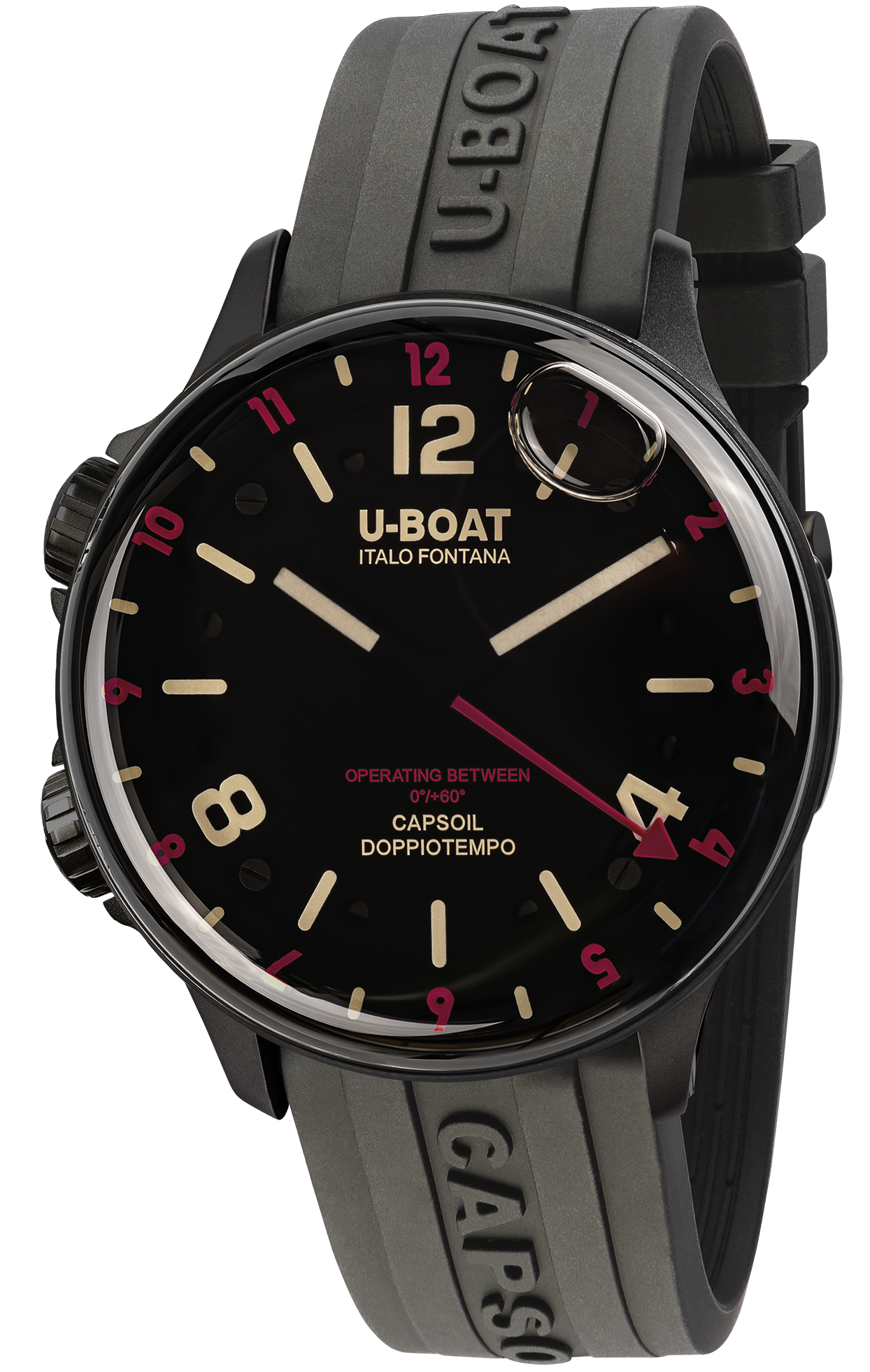U-Boat Watch Capsoil Doppiotempo 45 DLC Red Indices D 8841/B Image 1