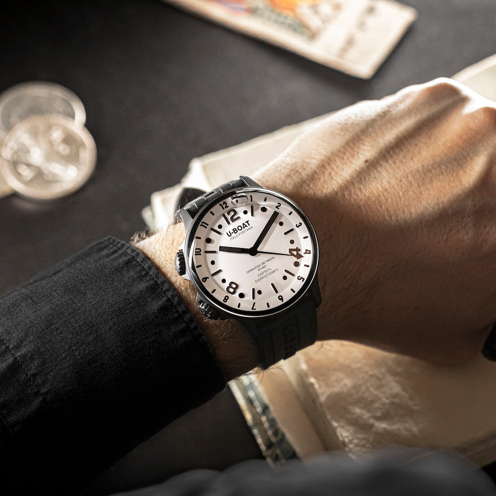 U-Boat Watch Capsoil Doppiotempo 45 DLC White D 8889/B Image 3
