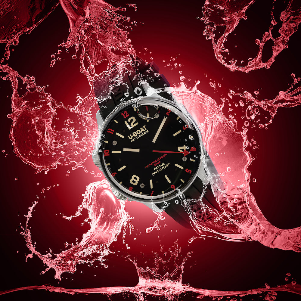 U-Boat Watch Capsoil Doppiotempo 45 SS Red Indices D 8839/B Image 2