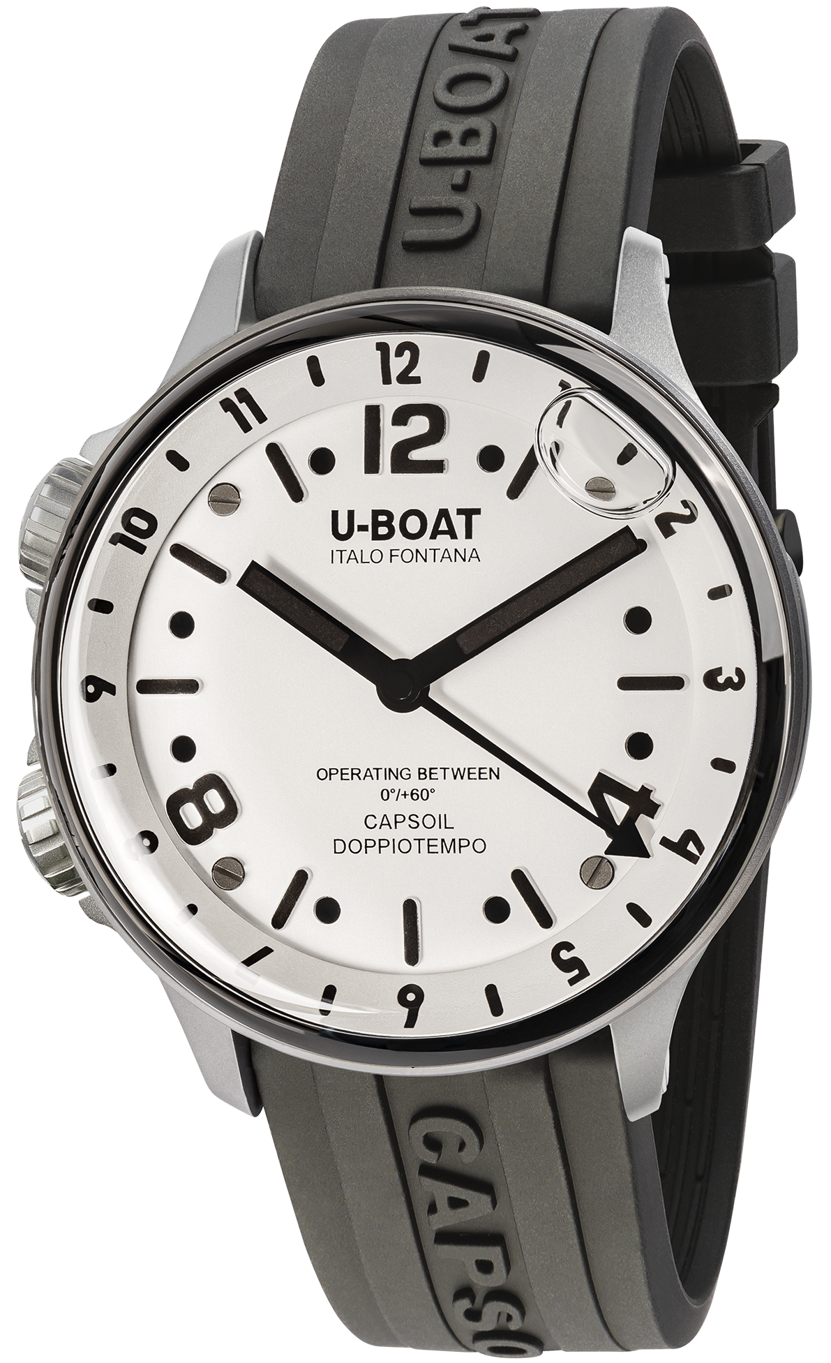 U-Boat Watch Capsoil Doppiotempo 45 SS White D 8888/B Image 1